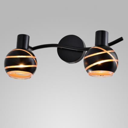 Спот 18121/2 BK черный 2x40W E14 h160, WAN21